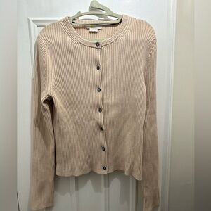 Boden Women's Cream Ribbed Sweater